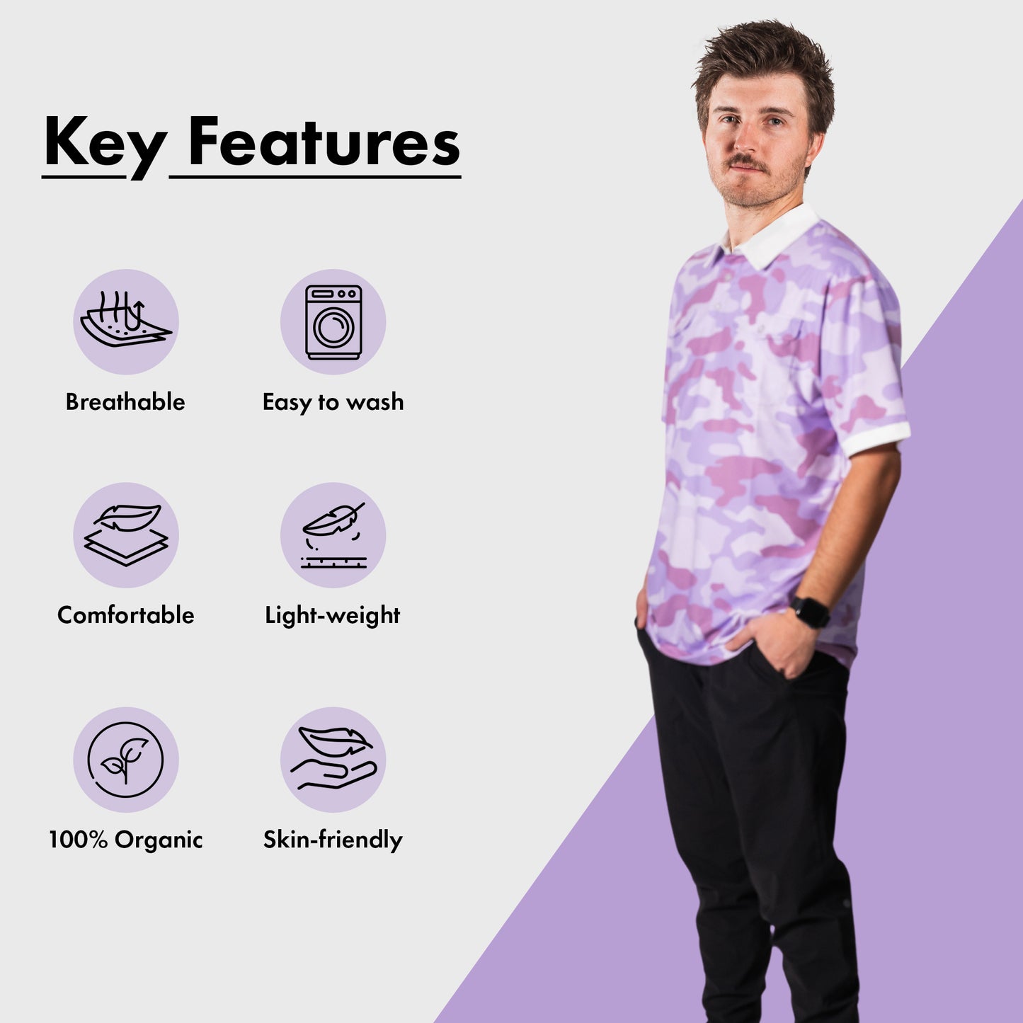 BoBo Polo TShirt Lavender